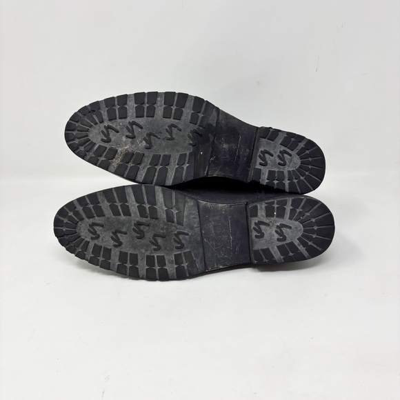 VELEZ Women’s Black Leather Boots Zip Up Buckle Logo Made In Columbia Size 38 - Picture 10 of 13